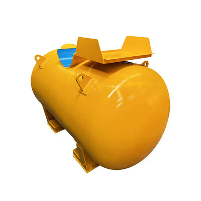 Réservoir de stockage chimique de 14 mm d'épaisseur de paroi, diamètre extérieur 2500 mm * longueur 5000 mm, avec test d'étincelle de 20 kV pour le stockage de liquides